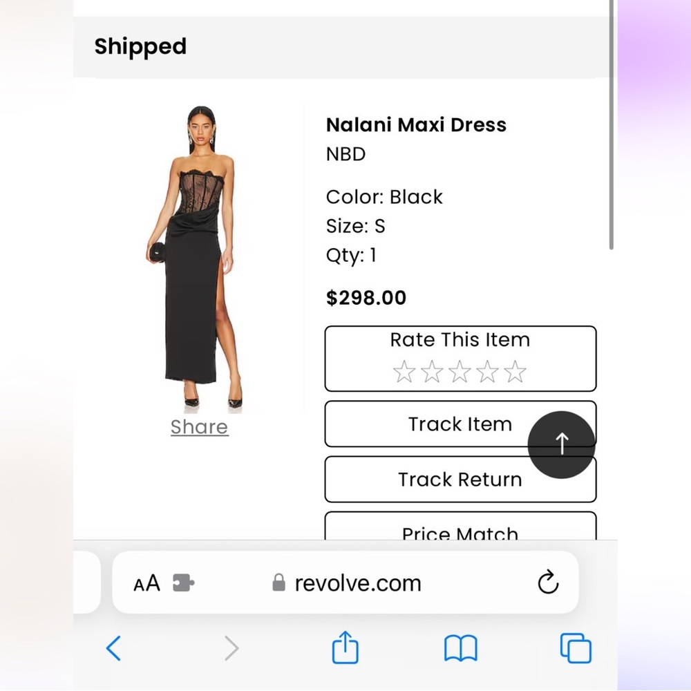 NBD Black Strapless Maxi Dress - Picture 3 of 4